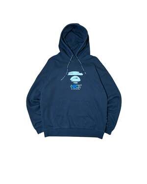 Aape By A Bathing Ape Moonface Logo Pullover Hoodie